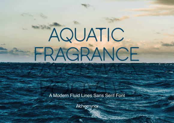 Aquatic Fragrance Typeface for Editorial Design