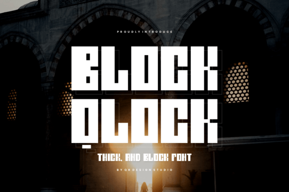 Block Qlock: A Bold Sans Serif Typeface for Branding