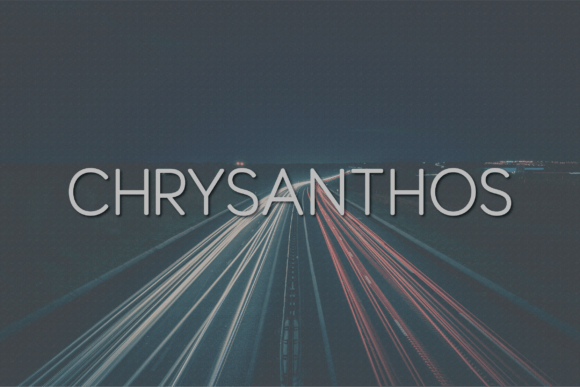 Chrysanthos Typeface for Modern Makers