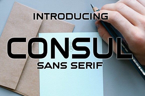 Consul: A Stylish Sans Serif Typeface for Modern Editors