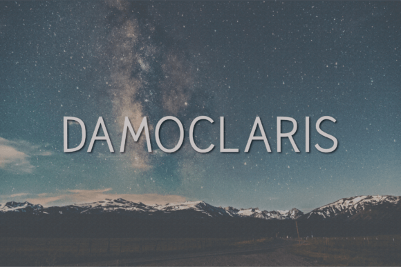 Damoclaris: A Modern Sans Serif Typeface for Web Design