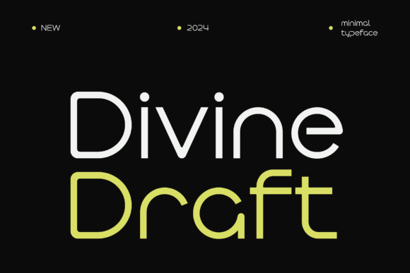 Divine Draft: A Minimal Sans Serif Font for Modern Brands