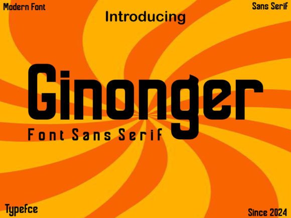 Ginonger: A Modern Sans Serif Font for Web Design