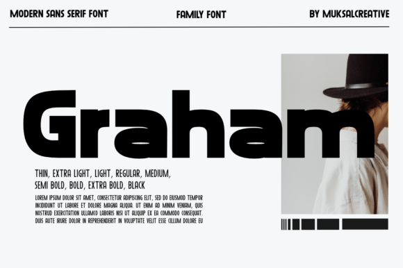 Graham Typeface: Modern Elegance for Brand Design