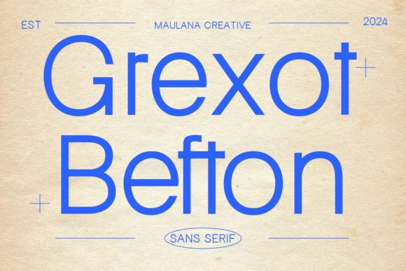 Grexot Befton: A Bold Sans Serif Font for Makers