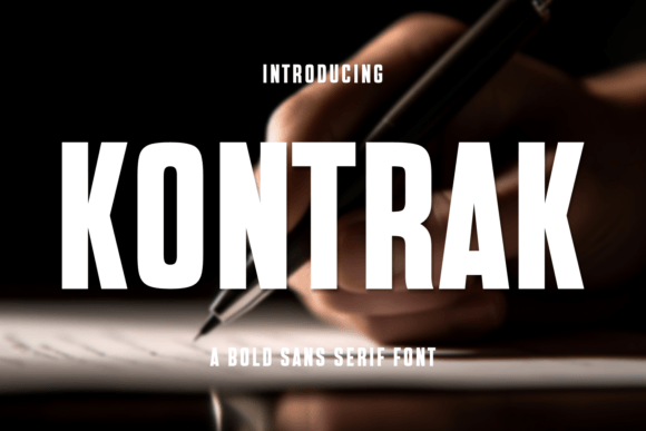 Kontrak: A Bold Typeface for Makers