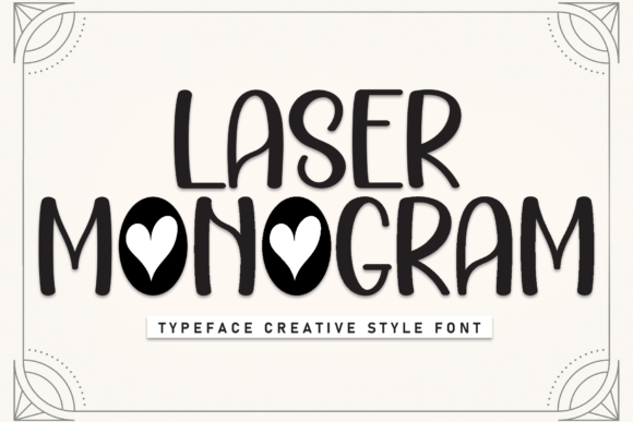 Laser Monogram Font for Modern Branding