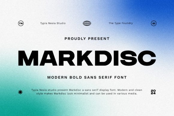 Markdisc: A Bold Sans Serif Typeface for Modern Brands