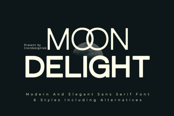 Moon Delight: A Modern Sans Serif Font for Makers