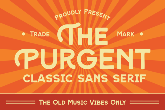 Purgent: A Bold Sans Serif Font for Modern Editorial Design