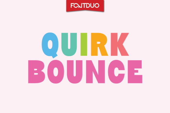 Quirk Bounce Typeface for Bold Craft Designs