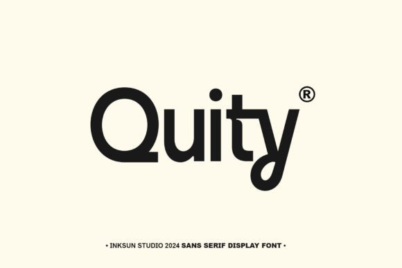 Quity: A Modern Sans Serif Typeface for Branding