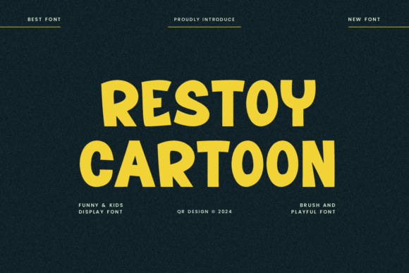 Restoy Cartoon Font for Modern Web Design