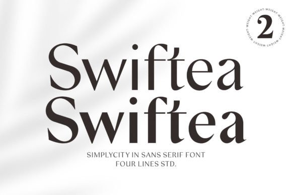 Swiftea: A Modern Sans Serif Typeface for Web Design