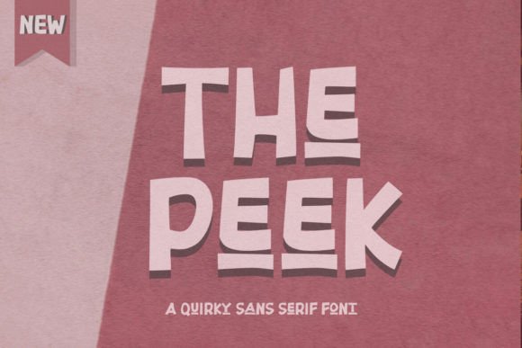 The Peek: A Bold Sans Serif Font for Modern Branding